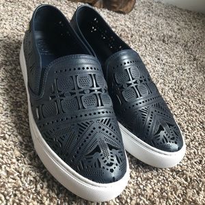 Tory Burch Navy Slip On Sneakers size 10.5